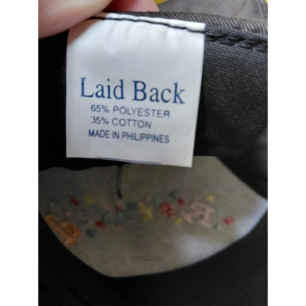 Retired Baseball Cap Fun Spinner Activity Hat‎ Black Embroidered Casual